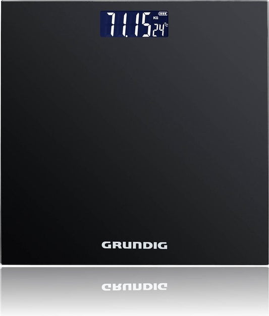 Grundig Waage - Digitale Körperwaage - 2 bis 180 Kg - Schwarz