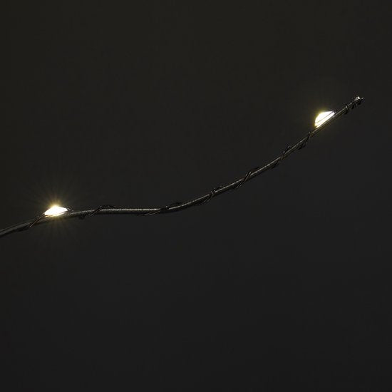 Luca Lichtbaum mit warmweißer LED-Beleuchtung - H200 x Ø18 cm - Schwarz
