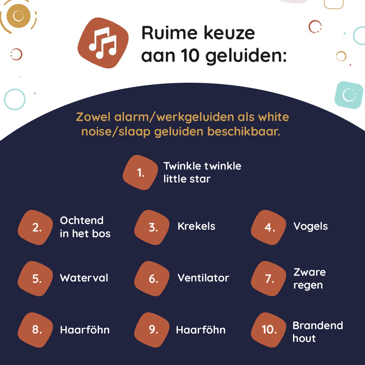 Numsy - Lou Sleep Trainer Kids - Kinderwecker mit Nachtlicht - LED - 16 x 11 x 4 cm - 5W - Cloud