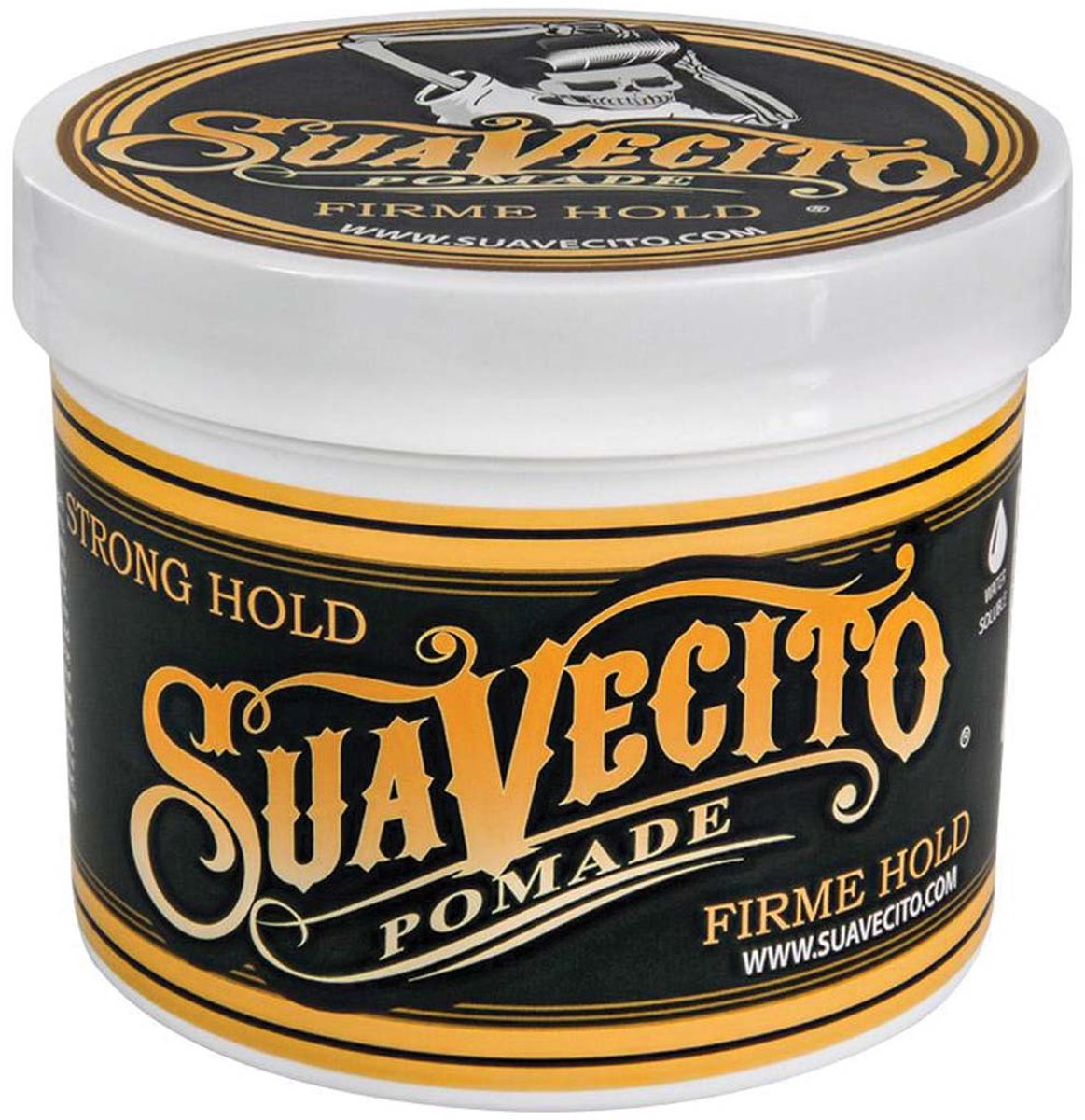 Suavecito Firme Hold Pomade XXL – 907 g – Starker Halt – Mittlerer Glanz – Auf Wasserbasis
