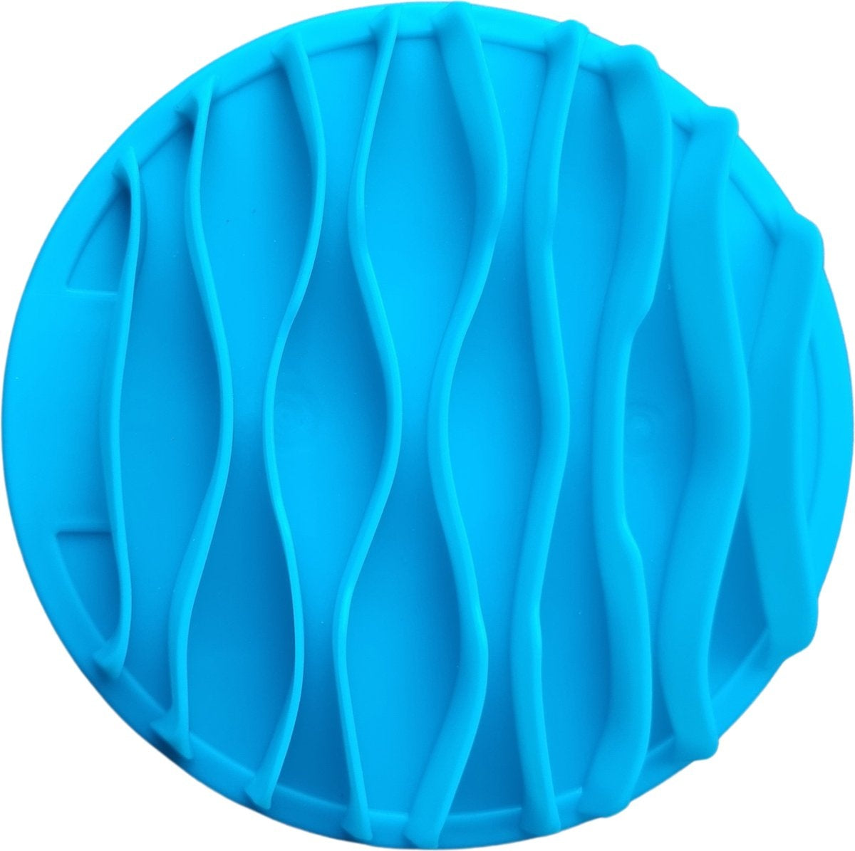 Purridor - Slow Feeder Napf - für Katze und Hund - Fütterungspuzzle - BPA & PVC frei - Spülmaschinenfest - 19cm Durchmesser - blau