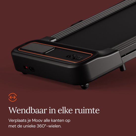 Moov Run Klappbares Laufband – Walking Pad – Zusammenklappbares Laufband – Laufband 1–14 km/h – inkl. Zubehör