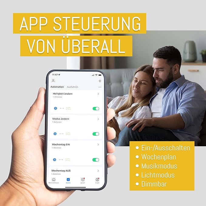 CozyHome Kinderzimmer-Lichterkette - 20 LED-Sterne