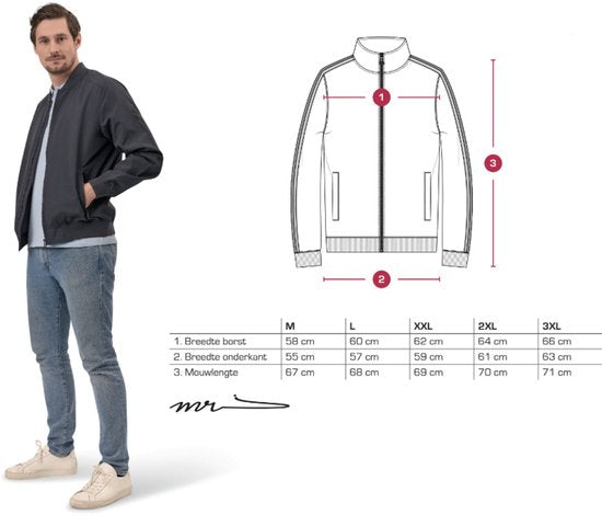 Mario Russo Bomberjacke Navy L