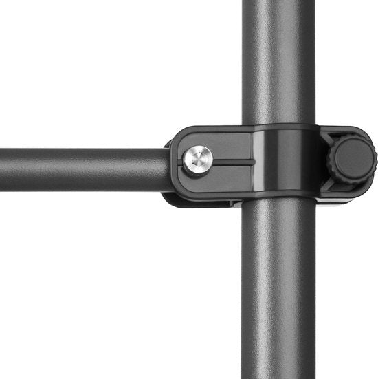 Tectake - Klemmmarkise - 404970 - Verstellbar - 400 x 180 cm - schwarz grau