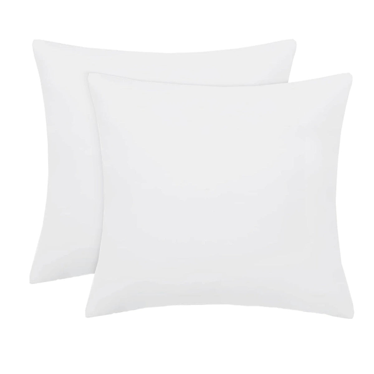 XLLX Basics Kissenbezüge 65 x 65 cm – 2er-Set – 100 % Baumwolle – Weiß