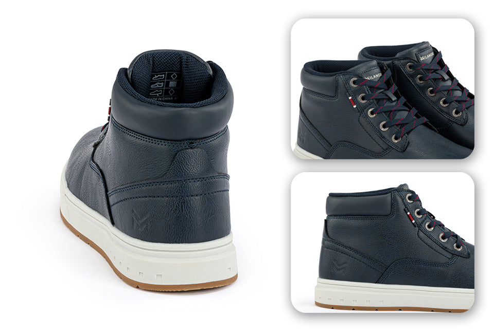 Milanoro High Sneakers - Größe 43 - Marineblau