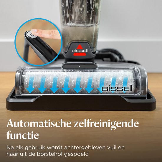 BISSELL CrossWave® OmniForce™ Select Bodenreiniger – Kabelloser Staubsauger mit Wischfunktion – Fleckenentferner für Hartböden – Kabelloser Stabstaubsauger – 2-in-1-Staubsauger mit LED – Besonders leistungsstark mit 31 aW – ZeroGap-Technologie™ – 3912 N