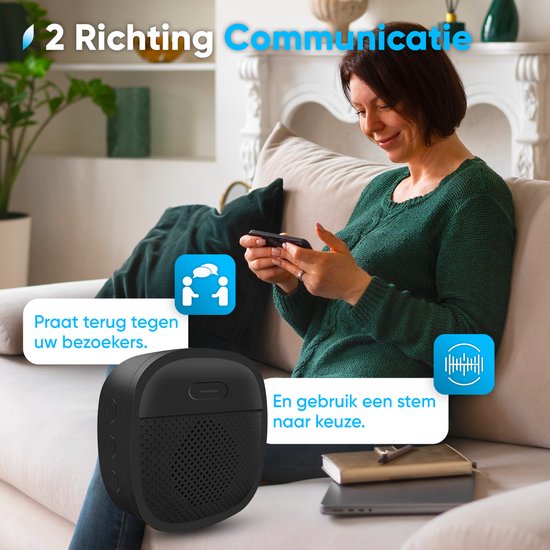 Video-Türklingel mit Kamera - Intelligente drahtlose Türklingel mit WiFi - Wiederaufladbar - Schnurlos mit Batterie - 1080P HD - Sprachfunktion - Kein kostenpflichtiges Abonnement erforderlich