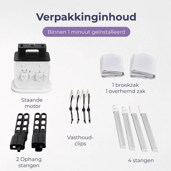 Skoov Bügelpuppe Air master pro - Maschine - Für Hemden und Hosen - Bügeln - Bügelmaschine