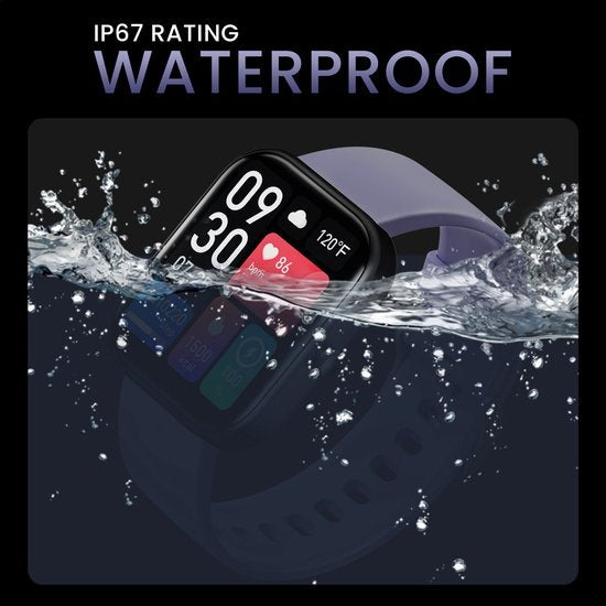 MAOO Smartwatch Damen und Herren - Valentinsgeschenk - Android und IOS - Volle Klingelfunktion - Schrittzähler - Herzfrequenzmesser - Blutdruckmesser - Multisport - GT Serie - Blau