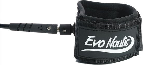 EvoNautic SUP Leash 10ft – Fußschlaufe für SUP – Länge: 3 Meter – Verstellbare Fußschlaufe – Für alle Boards geeignet – Aus robustem und strapazierfähigem Material
