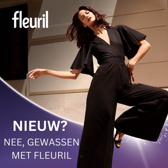 Fleuril Black – Flüssigwaschmittel – Dunkle und schwarze Wäsche – 54 Waschgänge – Großpackung