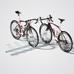 Monzana 2 Stück Fahrradständer - Fahrradablage - für 12 Fahrräder - 160x32x27 cm - Fahrradständer aus Metall