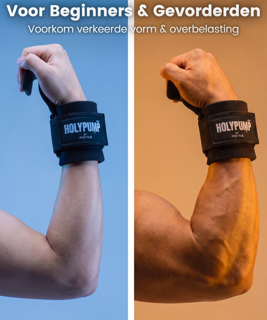 ProTrue® Lifting Hooks, Lifting Straps – Deadlift Straps – Power Grips – Handgelenkbandagen für Fitness, Bodybuilding, Crossfit, Calisthenics, Turnen und Krafttraining