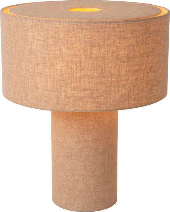 Lucide LEEROY – Tischlampe – 1xE27 – Taupe – Japandi