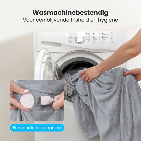 Auronic Electric Blanket - Wärmedecke - Sherpa Fleece - 9 Wärme- und Timer-Einstellungen - Decke - 200x180 - 2 Personen - Grau