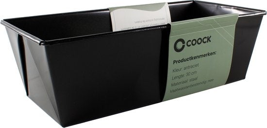 COOCK - Backform - Kuchenform mit Antihaftbeschichtung - Brot- & Kuchenform 30 cm - Inkl. Teigschaber & E-Book