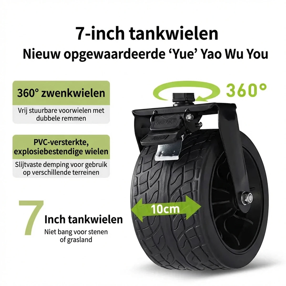 ochama Campingwagen 150 l – Zusammenklappbarer Handwagen mit Kugellagern – 260 kg Tragkraft – 300 l Stapelkapazität – Schwarz