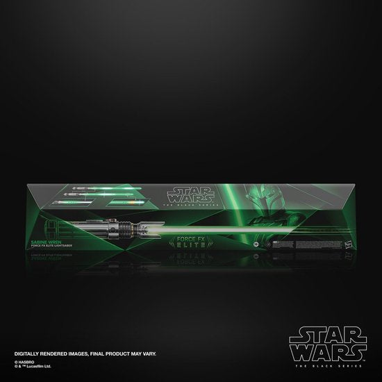 Star Wars Force FX Elite Lichtschwert – Realistische Licht- und Soundeffekte – Schwarz – Größe 120 cm