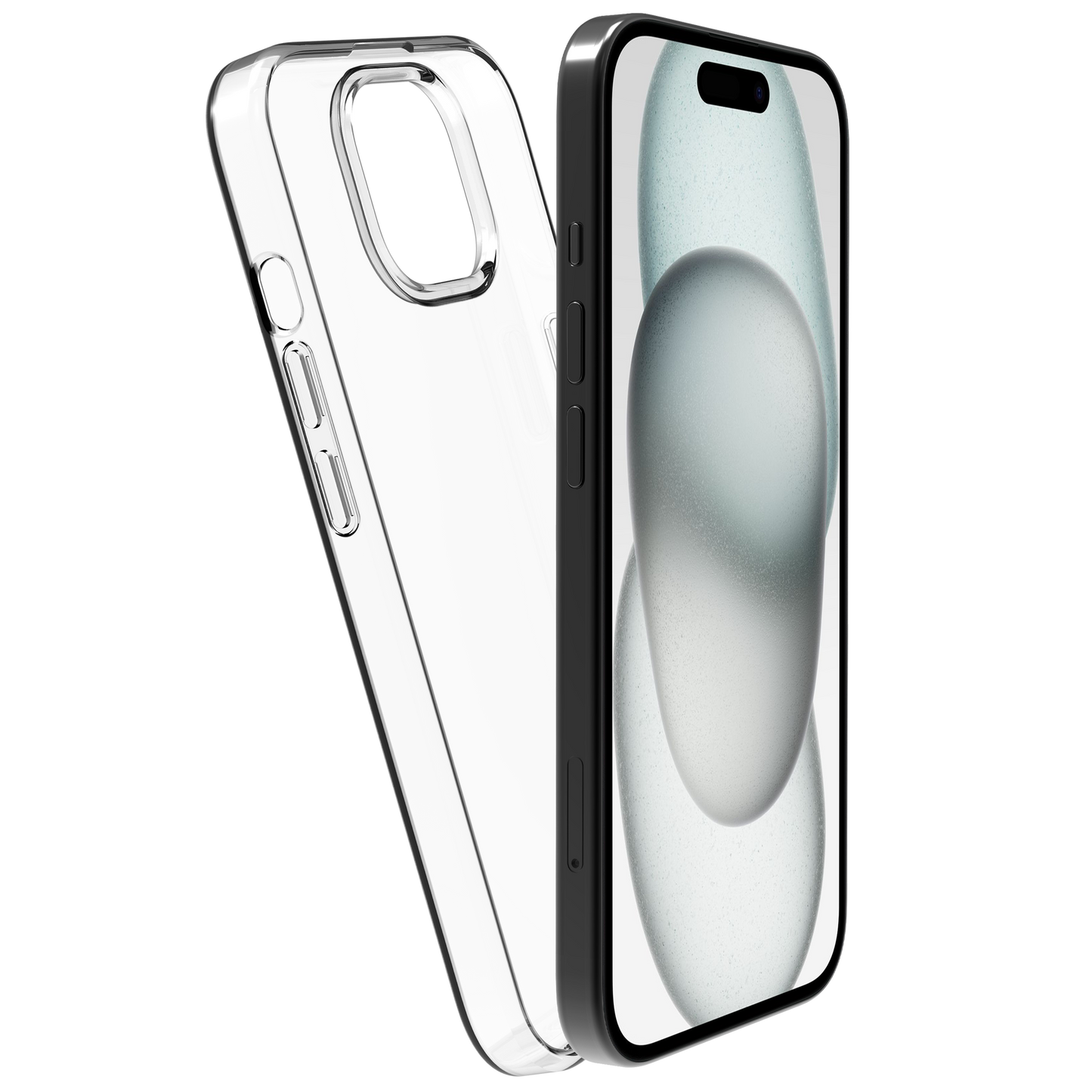 BeHello Handyhülle iPhone 15 Plus Dünne Gel-Hülle - Transparent