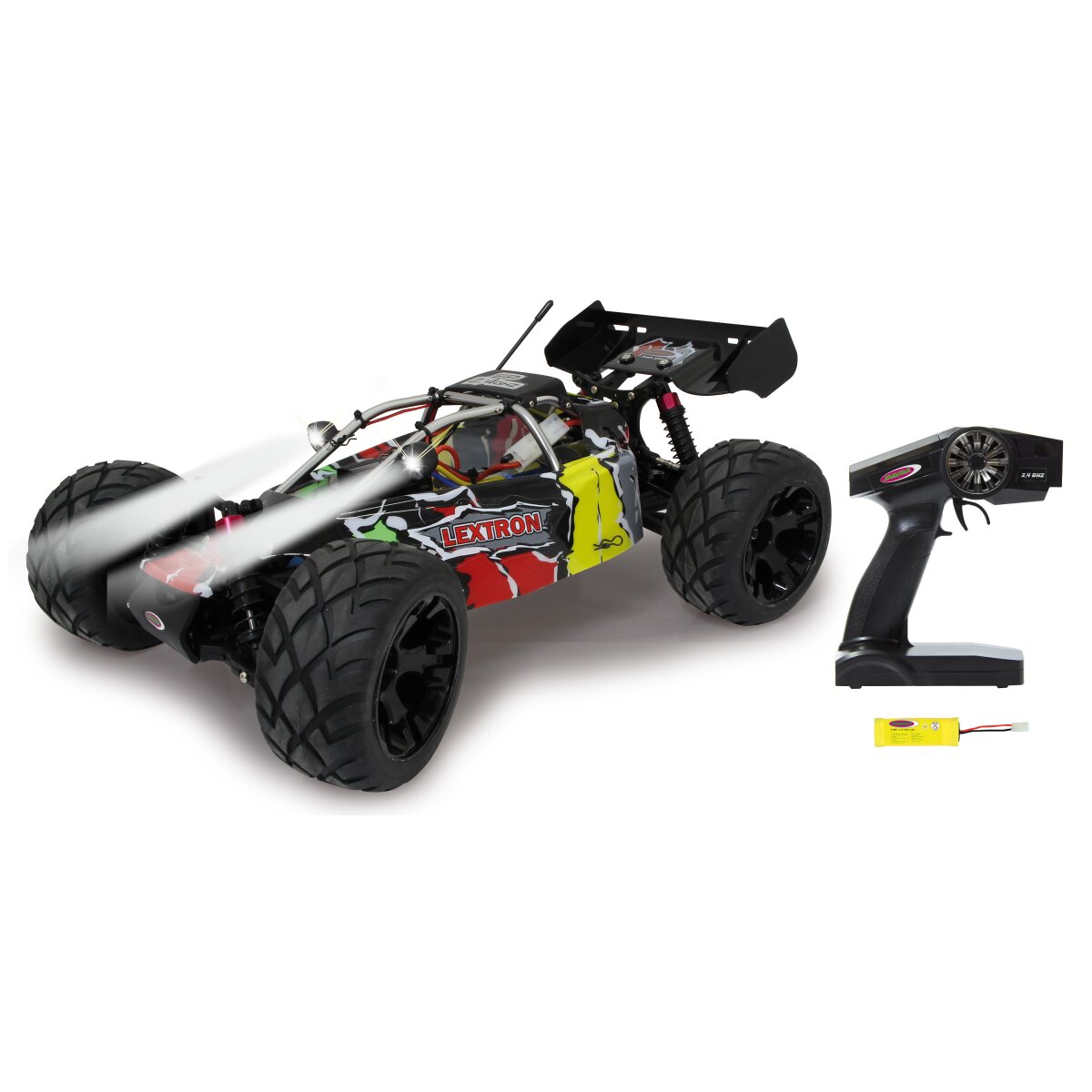 Jamara Lextron Desertbuggy 4WD - 1:10 - 35 km/h - Grau - Mit LED und NiMh-Akku
