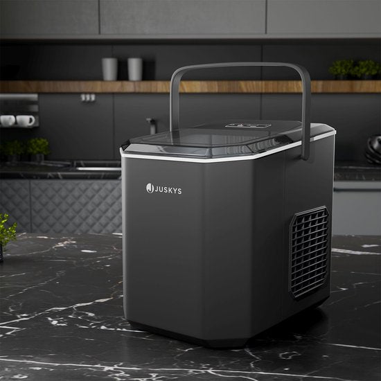 Juskys - Eiswürfelbereiter IceOracle - Inkl. Zubehör - Schwarz