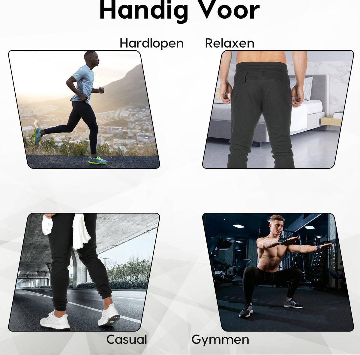 MWÂ¬Ã† - Herren-Trainingshose - Herren-Sweatpants - Lange Sporthose - Hose mit Taschen - Größe XL