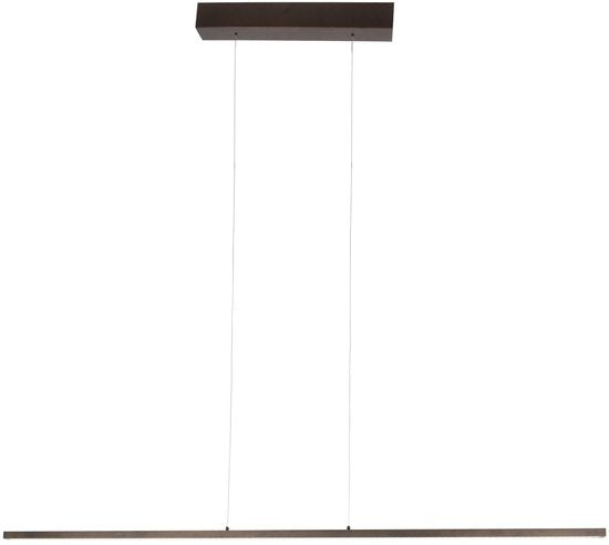 Hängeleuchte Bande 3995CA Kakao – trendige Metall-Hängeleuchte, 150 cm breit, mit höhenverstellbarem System und integrierter LED von Steinhauer