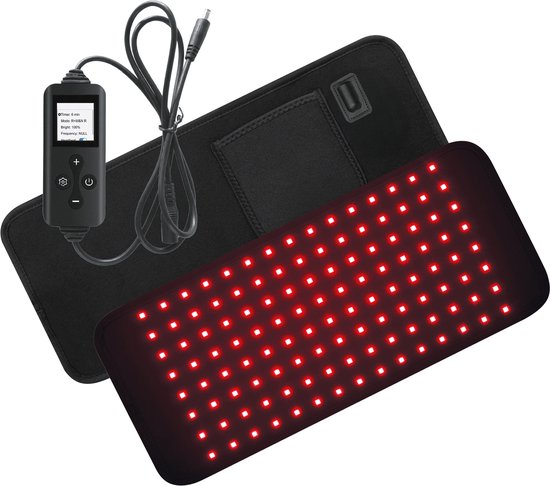 Panacea TheraFlex Rotlichttherapie-Gürtel, verkabelt – Infrarot 660 & 850 nm – 120 LEDs – 219 mW/cm²