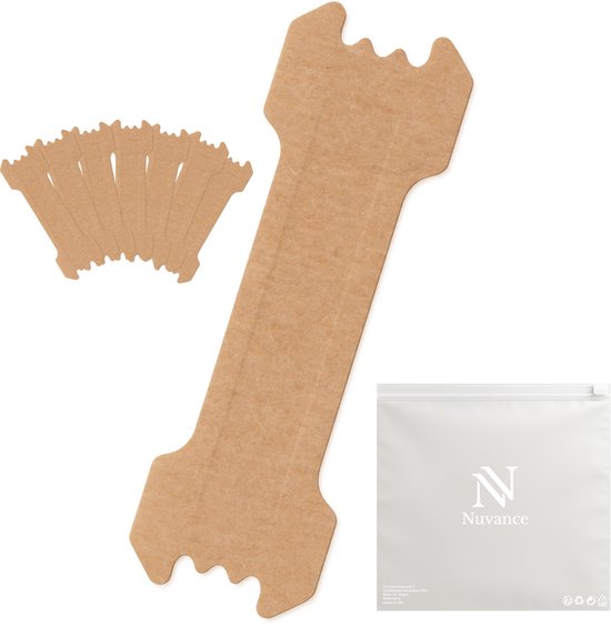 Nuvance Nasalstrips 100 Stück - Nasenpflaster - Braun - Anti-Schnarch-Pflaster - Nasenspreizer - Schnarchen - Besseres Atmen
