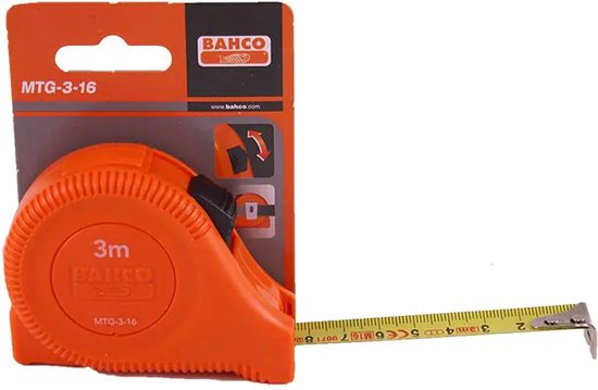 Bahco MTG-3-16 Maßband – 3 m x 16 mm
