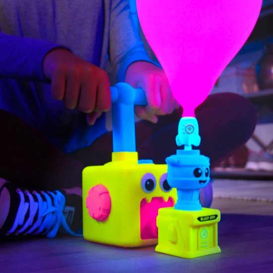 Mediashop Balloon Zoom – Ballon-Auto-Spielzeug für Kinder ab 3 Jahren – inklusive Auto- und Raketenmodus – leuchtet im Dunkeln