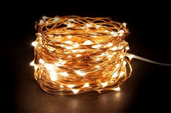 Microlight LED 12M, 120 Lichter, warmweiß, Kupferdraht