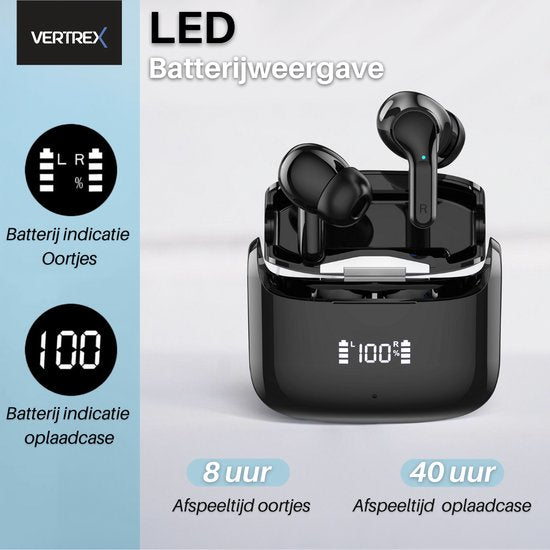 Vertrex Sounds Pro-3 Bluetooth-Kopfhörer mit Geräuschunterdrückung - Ohrhörer Wireless - Wireless Earbuds