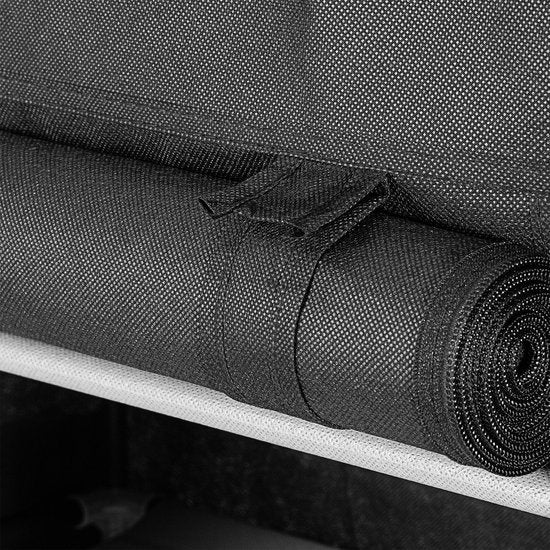 Schuhschrank / Schuhregal L - 9 Ebenen - Stoff - Schwarz - Inkl. Seitentaschen