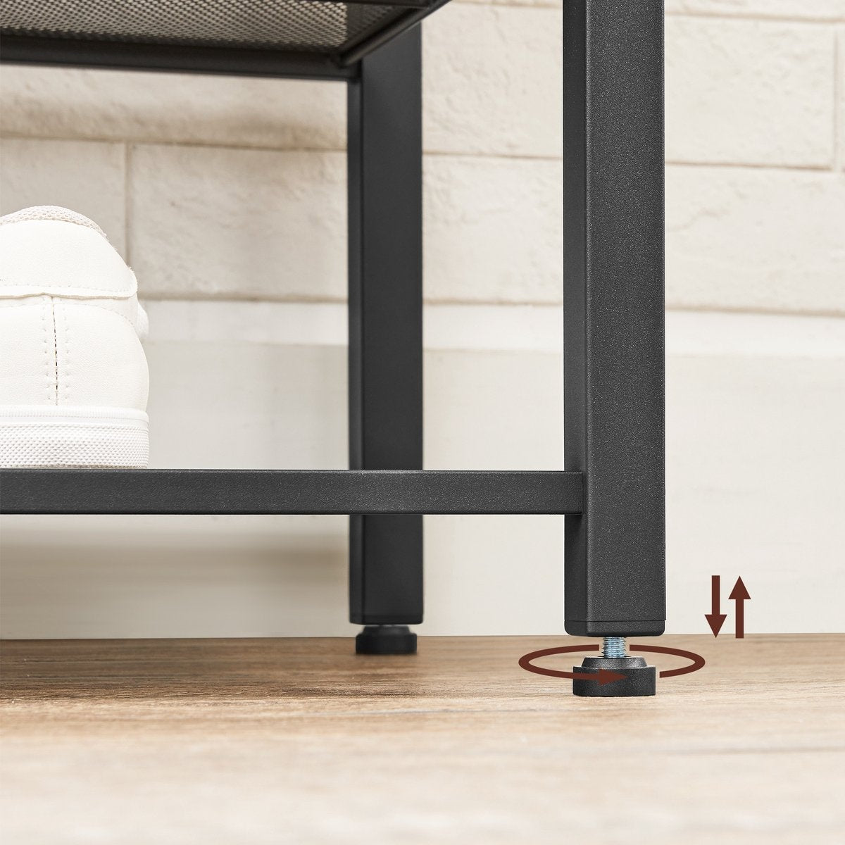 O'DADDYÂ¬Ã† Garderobenständer hochkant - Garderobe mit Schuhablage - 15 Haken 2 Lagen Schuhablage 6 Paar - Garderobe - 80 x 32 x 178,5 cm - braun