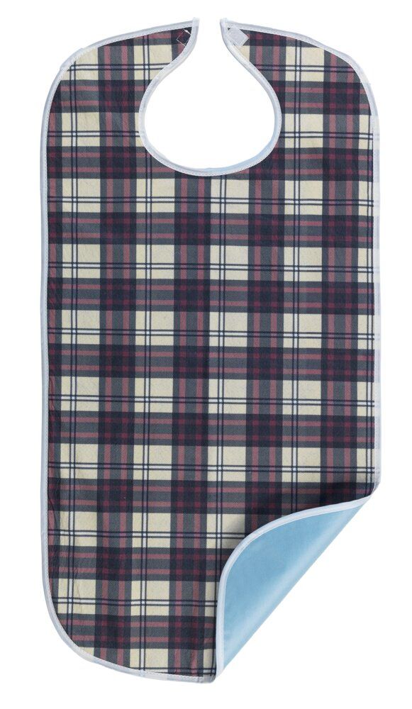 Küchenschürze Braun/Rot kariert – 43 x 91 cm – Waschbar bei 60 °C