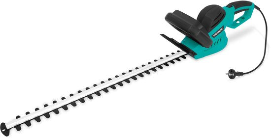 VONROC Heckenschere 600W - 660 mm Schwertlänge - mit um 180° drehbarem Griff - Messerabstand 16 mm - inkl. Schutzhülle
