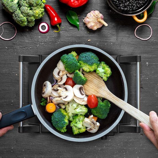 KitchenBrothers Elektrokochfeld - 1 Brenner - 1500W - Schwarz