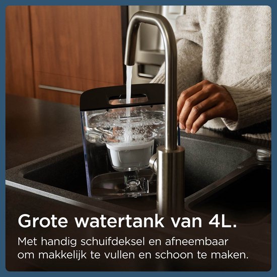 BRITA Cube Wasserspender und Teemaschine für zu Hause – Schwarz – Für perfekten Tee dank verschiedener Temperatur- und Mengen-Einstellungen – UV-C-Technologie – inkl. Maxtra Pro Kalk-Expert-Filter