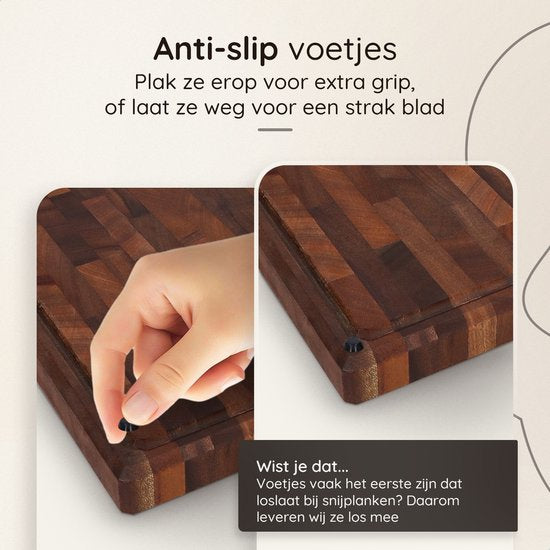 Deleca Nussbaum Kupferholz Schneidebrett - Doppelseitig mit Saftrinne / Griffe - Großes und dickes Schneidebrett - Für Küche, Langlebige Schneidebretter, Servierbrett, Käsebrett, Getränkebrett, Tapasbrett - Nussbaumholz - Ohne Kunststoff - 51x38x3,8 cm