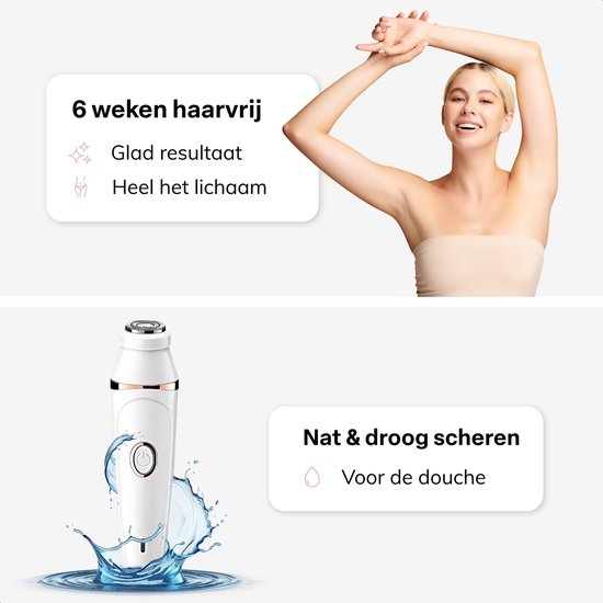 Vimora Ladyshave 7-in-1 - Epilierer Damen - Epilierer Gesicht - Epilierer - Gesichtsepilierer - Epilady - Rasierer Frauen - Haarentfernung & Gesichtshaarentfernung - Ladyshaves
