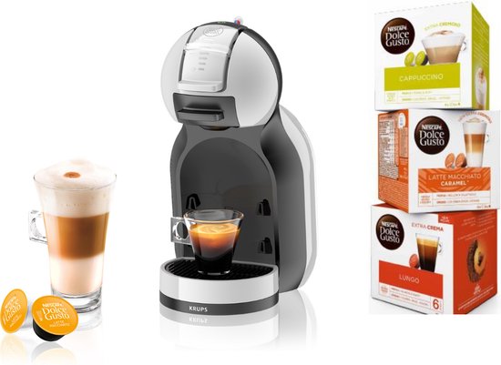Krups Nescafé Dolce Gusto Mini Me KP123B – Automatische Kaffeemaschine – inkl. 3 Gratis-Packungen Kapseln