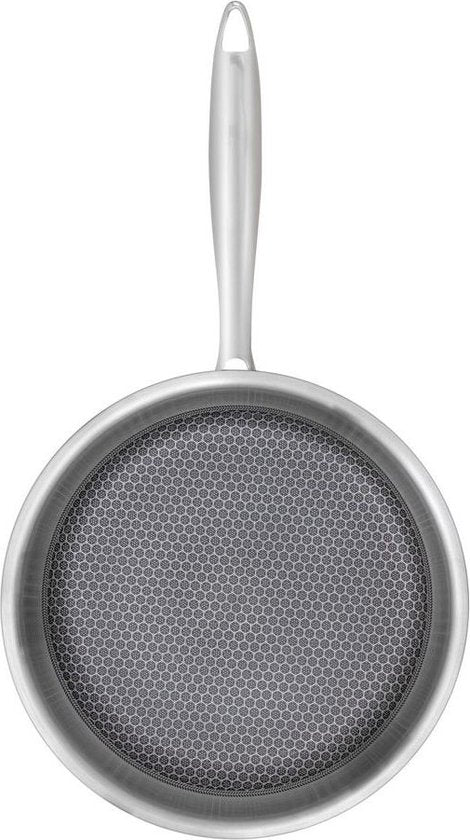 Resto Altair Bratpfanne - Ø26 cm - Dreischicht-Edelstahl - Wabenförmige Antihaftbeschichtung - Induktion - Backofenfest