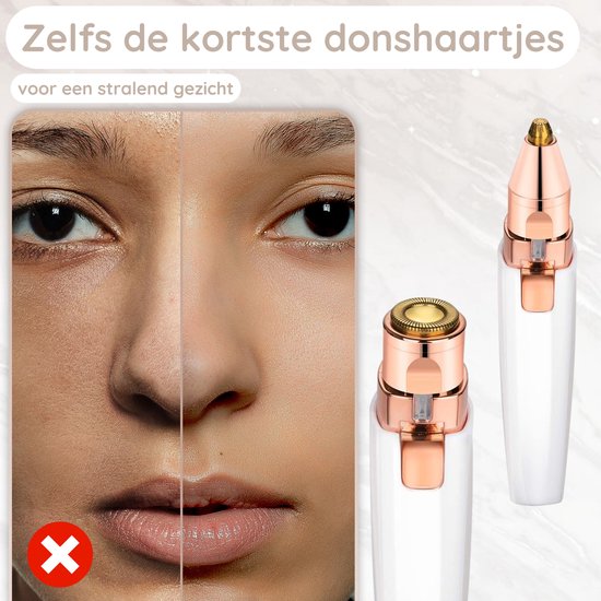 Augenbrauentrimmer - Gesichts-Haarentfernungsgerät Damen - Gesichts-Haarentfernung Frau - Sansbeauté® - Gesichts-Haarentfernungsgerät Damen - Enthaarungsmittel - Makelloser Gesichts-Haarentferner - Mini-Rasierer Trimmer - Elektrisch