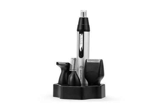Wellhealth - 4-in-1-Nasen- und Ohrhaartrimmer - Schwarz