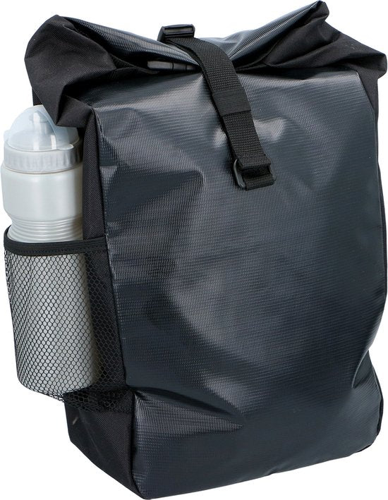 Dunlop 4-in-1 Fahrrad-Rucksack, wasserdicht – Fahrradtasche, Rucksack – 16 l – Handtasche oder Umhängetasche – Schwarz/Rot/Blau