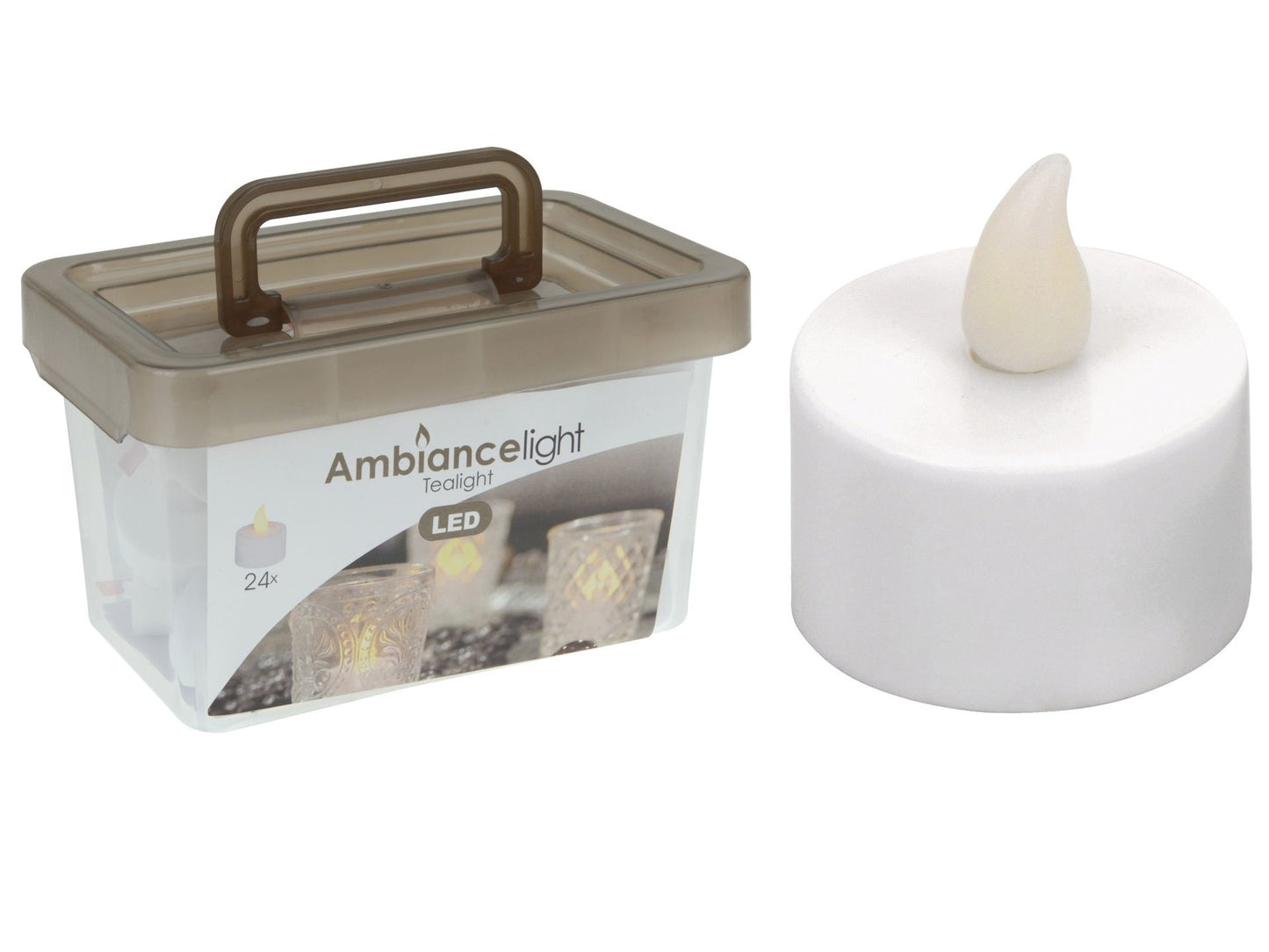 LED-Teelichtset - Box mit 72 Kerzen - inkl. Batterien