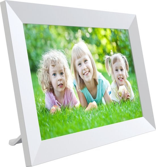 Denver Digitaler Fotorahmen 10,1-Zoll - HD - Frameo App - Fotorahmen - WiFi - IPS-Touchscreen - 16GB - PFF1053W